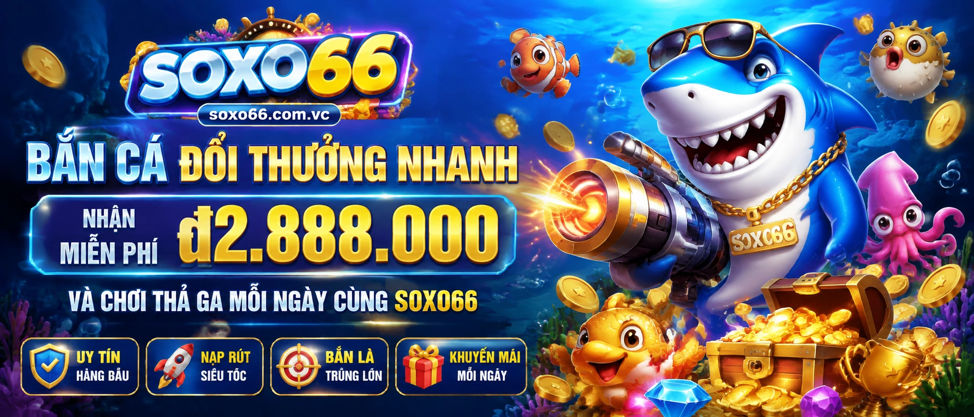 Bắn Cá giao diện phòng chơi