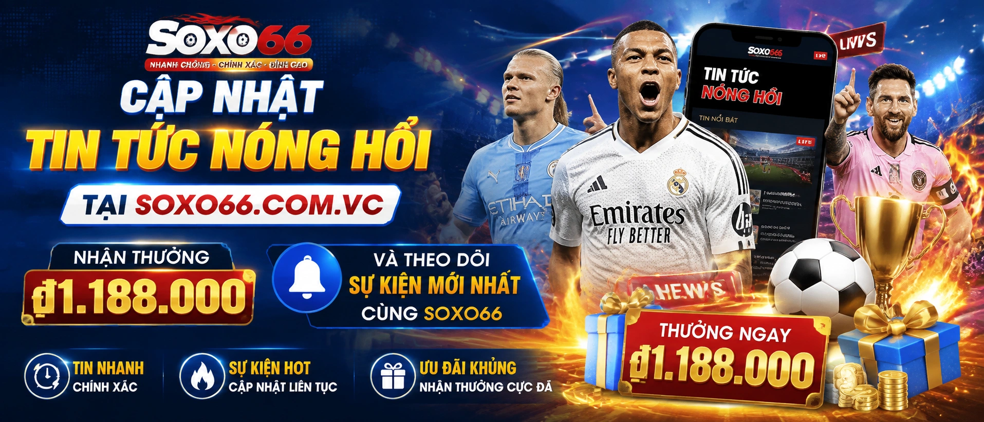 Tin nhanh Garena trên giao diện mobile với cập nhật ưu đãi nổi bật